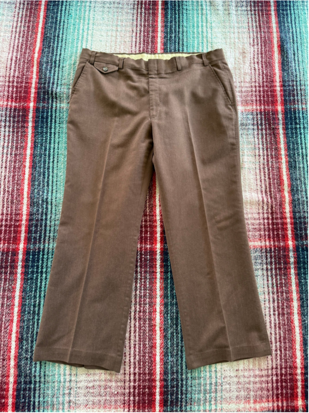 Vintage Levi's Tailored Classics Brown Flared Dress Pants 38x28.5